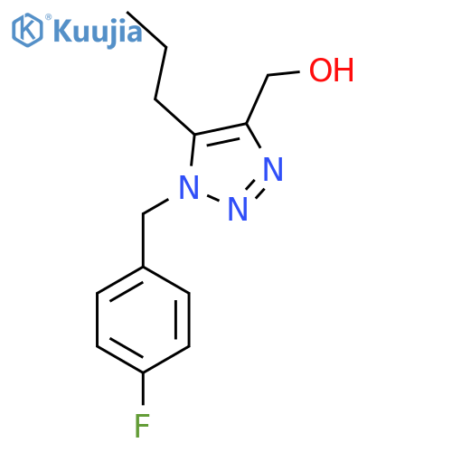 {1-(4-fluorophenyl)methyl-5-propyl-1H-1,2,3-triazol-4-yl}methanol structure