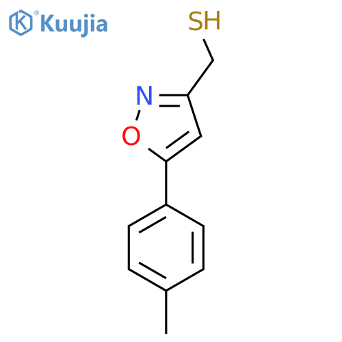 5-(4-methylphenyl)-1,2-oxazol-3-ylmethanethiol structure