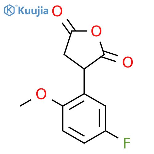 3-(5-fluoro-2-methoxyphenyl)oxolane-2,5-dione structure