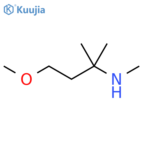 (4-methoxy-2-methylbutan-2-yl)(methyl)amine structure