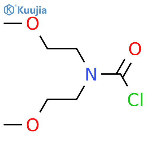 N,N-bis(2-methoxyethyl)carbamoyl chloride structure