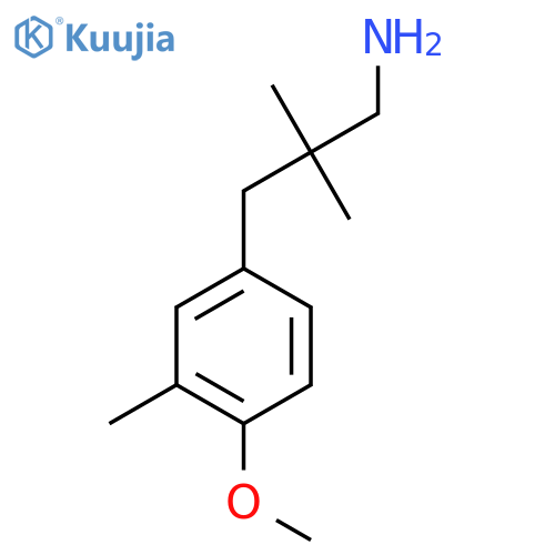 3-(4-Methoxy-3-methylphenyl)-2,2-dimethylpropan-1-amine structure