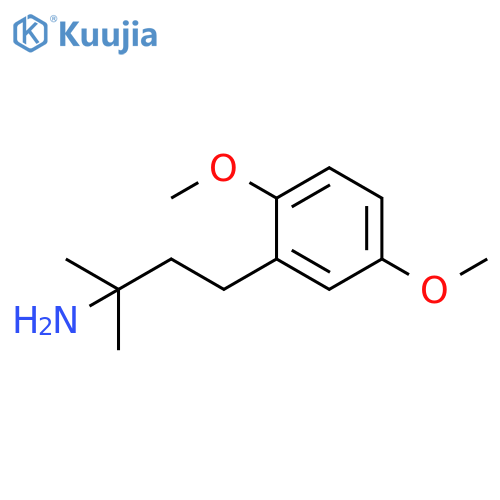 4-(2,5-dimethoxyphenyl)-2-methylbutan-2-amine structure
