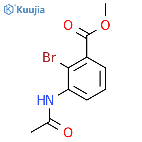 Methyl 3-acetamido-2-bromobenzoate structure