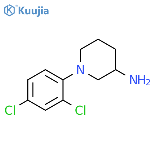 1-(2,4-dichlorophenyl)piperidin-3-amine structure