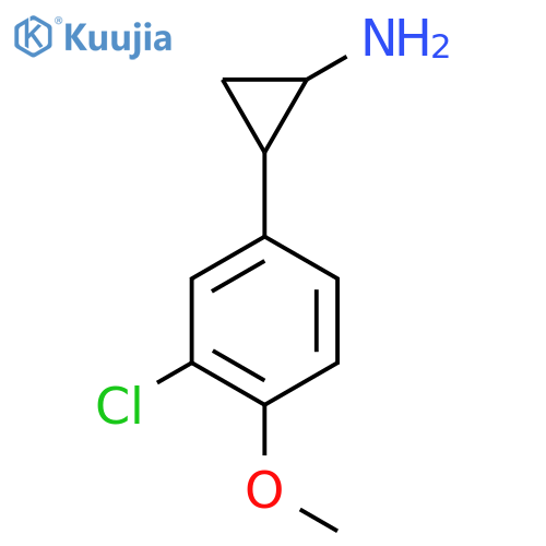 2-(3-Chloro-4-methoxyphenyl)cyclopropan-1-amine structure