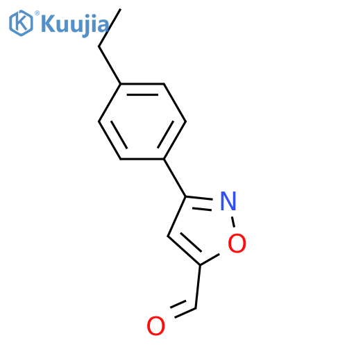 5-Isoxazolecarboxaldehyde, 3-(4-ethylphenyl)- structure