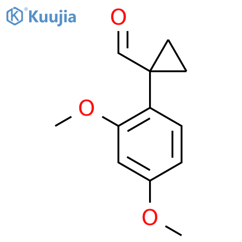 1-(2,4-dimethoxyphenyl)cyclopropane-1-carbaldehyde structure