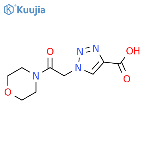 1-(2-morpholino-2-oxoethyl)-1H-1,2,3-triazole-4-carboxylic acid structure