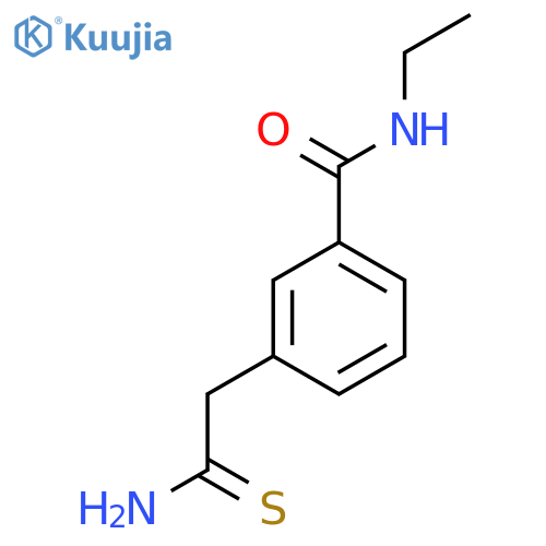 3-(carbamothioylmethyl)-N-ethylbenzamide structure