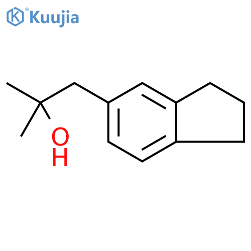 1-(2,3-dihydro-1H-inden-5-yl)-2-methylpropan-2-ol structure