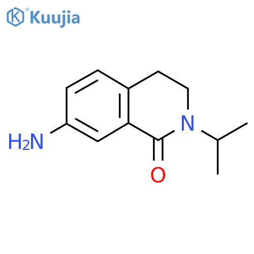 7-amino-2-(propan-2-yl)-1,2,3,4-tetrahydroisoquinolin-1-one structure