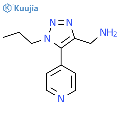 1-propyl-5-(pyridin-4-yl)-1H-1,2,3-triazol-4-ylmethanamine structure