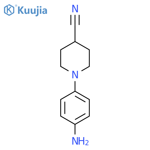 1-(4-AMinophenyl)-4-piperidinecarbonitrile structure