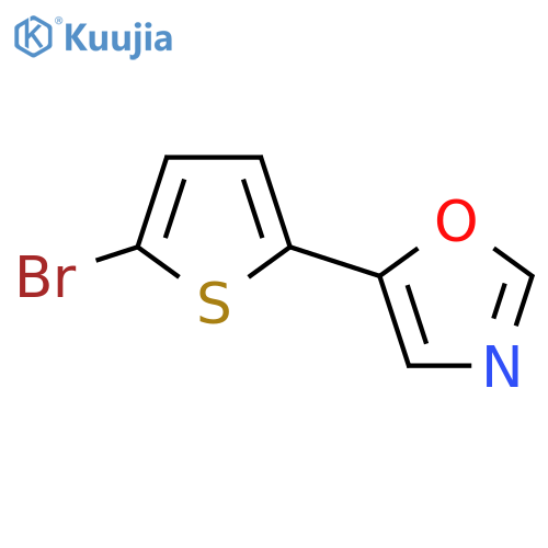 5-(5-Bromo-2-thienyl)-1,3-oxazole structure