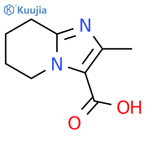 2-methyl-5,6,7,8-tetrahydroimidazo[1,2-a]pyridine-3-carboxylic acid structure