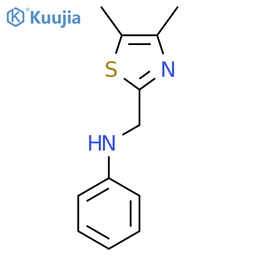 N-[(4,5-dimethyl-1,3-thiazol-2-yl)methyl]aniline structure