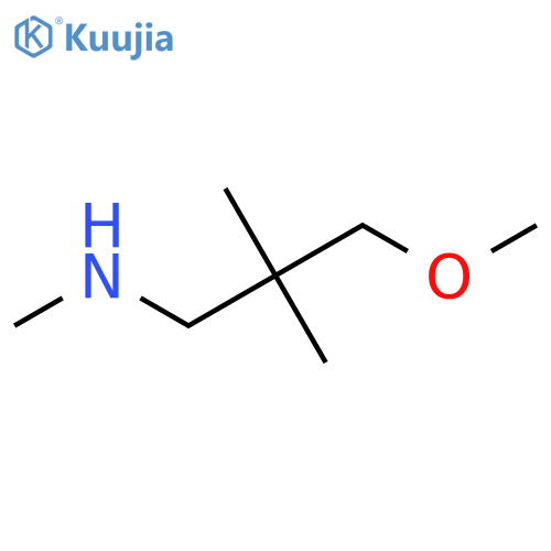 (3-Methoxy-2,2-dimethylpropyl)(methyl)amine structure