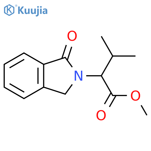 Methyl 3-methyl-2-(1-oxo-1,3-dihydro-2H-isoindol-2-yl)butanoate structure