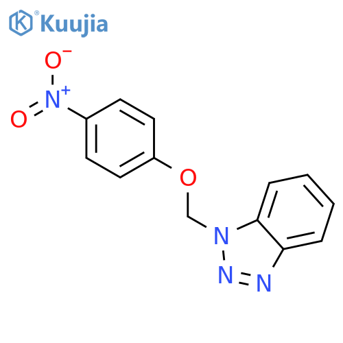 1H-Benzotriazole, 1-[(4-nitrophenoxy)methyl]- structure