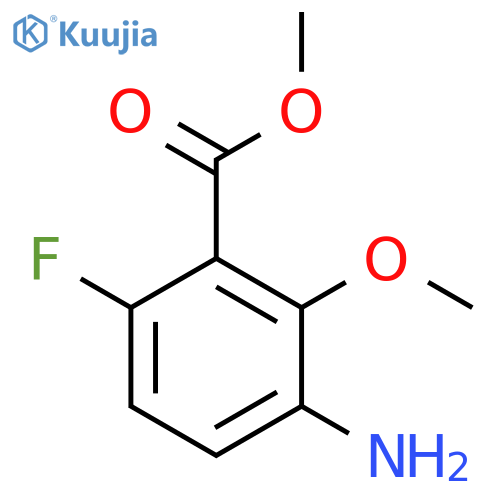3-Amino-6-fluoro-2-methoxybenzoic Acid Methyl Ester structure