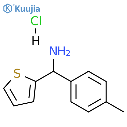 [(4-methylphenyl)(2-thienyl)methyl]amine hydrochloride structure