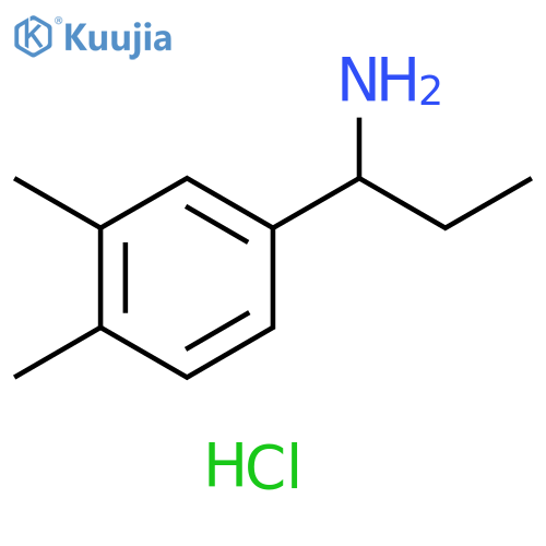 1-(3,4-Dimethylphenyl)propan-1-amine structure