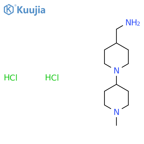 (1'-Methyl-[1,4'-bipiperidin]-4-yl)methanamine dihydrochloride structure