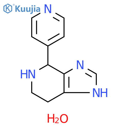 4-(4-pyridinyl)-4,5,6,7-tetrahydro-3H-imidazo[4,5-c]pyridine dihydrate structure