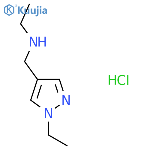 N-(1-Ethyl-1H-pyrazol-4-yl)methylethanamine Hydrochloride structure