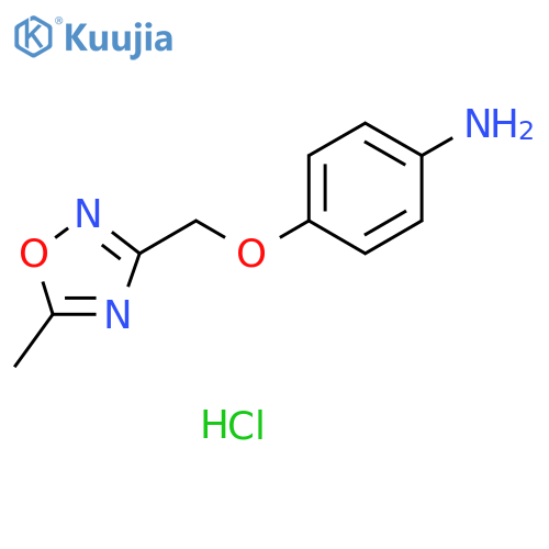 4-(5-methyl-1,2,4-oxadiazol-3-yl)methoxyaniline hydrochloride structure