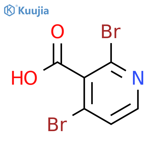2,4-Dibromonicotinic acid structure