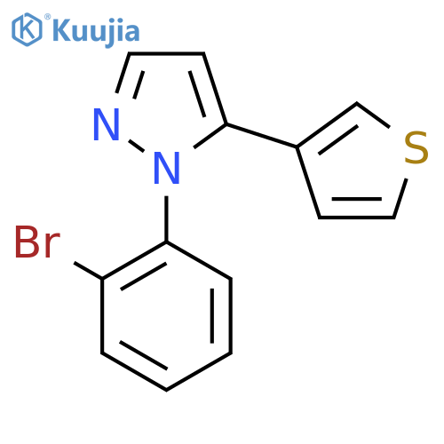 1-(2-Bromophenyl)-5-(thiophen-3-yl)-1H-pyrazole structure