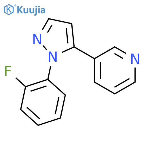 3-(1-(2-Fluorophenyl)-1H-pyrazol-5-yl)pyridine structure