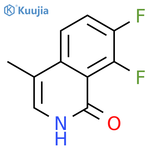 7,8-Difluoro-4-methylisoquinolin-1(2H)-one structure