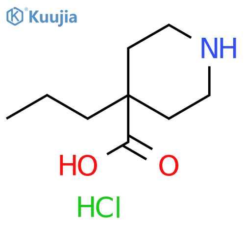 4-propyl-4-piperidinecarboxylic acid hydrochloride structure