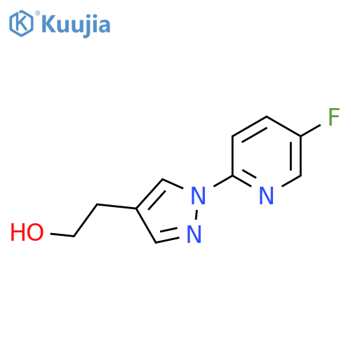 2-[1-(5-Fluoropyridin-2-yl)-1H-pyrazol-4-yl]ethanol structure