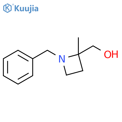 (1-benzyl-2-methylazetidin-2-yl)methanol structure