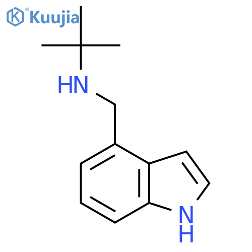 tert-butyl(1H-indol-4-yl)methylamine structure