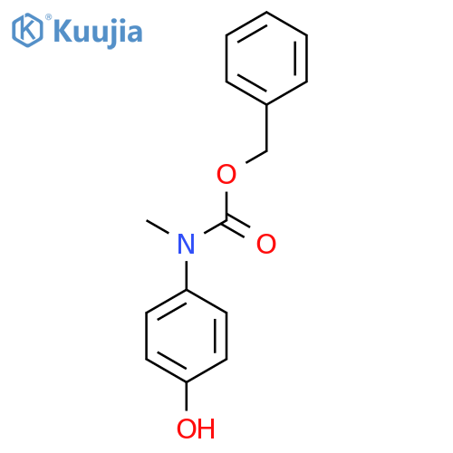 benzyl N-(4-hydroxyphenyl)-N-methylcarbamate structure