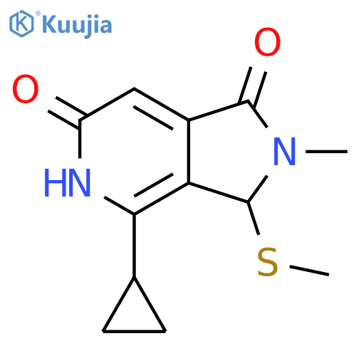 4-Cyclopropyl-2-methyl-3-(methylthio)-2,3-dihydro-1H-pyrrolo[3,4-c]pyridine-1,6(5H)-dione structure