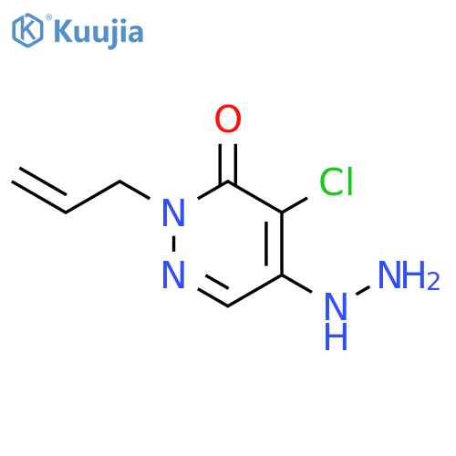 2-Allyl-4-chloro-5-hydrazino-2H-pyridazin-3-one structure