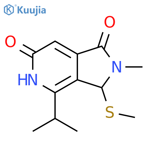 4-Isopropyl-2-methyl-3-methylsulfanyl-3,5-dihydro-2H-pyrrolo[3,4-c]pyridine-1,6-dione structure