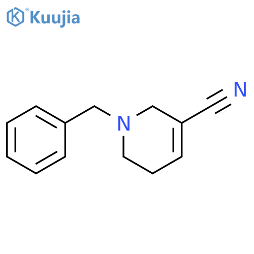 1-benzyl-1,2,5,6-tetrahydropyridine-3-carbonitrile structure