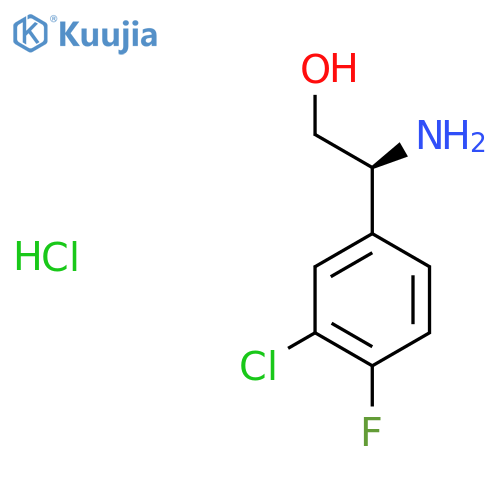 (S)-2-Amino-2-(3-chloro-4-fluorophenyl)ethanol hydrochloride structure