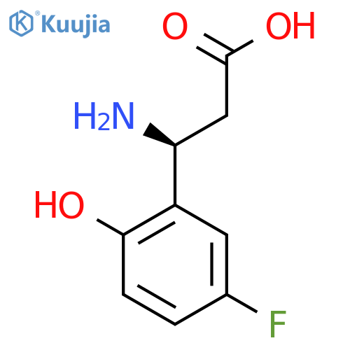 (S)-3-AMINO-3-(5-FLUORO-2-HYDROXYPHENYL)PROPANOIC ACID HCL structure