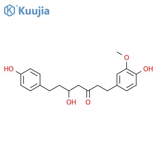 (5S)-5-hydroxy-1-(4-hydroxy-3-methoxyphenyl)-7-(4-hydroxyphenyl)-3-heptanone structure