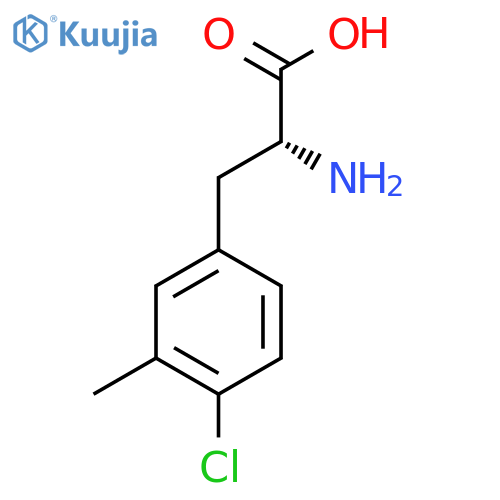(2R)-2-amino-3-(4-chloro-3-methylphenyl)propanoic acid structure