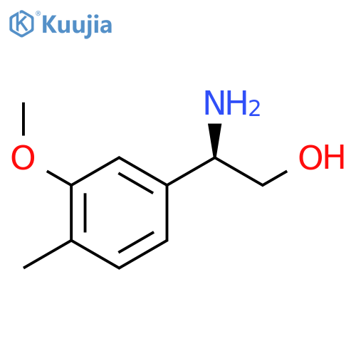 (2R)-2-amino-2-(3-methoxy-4-methylphenyl)ethan-1-ol structure
