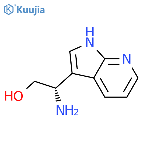 (2S)-2-amino-2-{1H-pyrrolo2,3-bpyridin-3-yl}ethan-1-ol structure